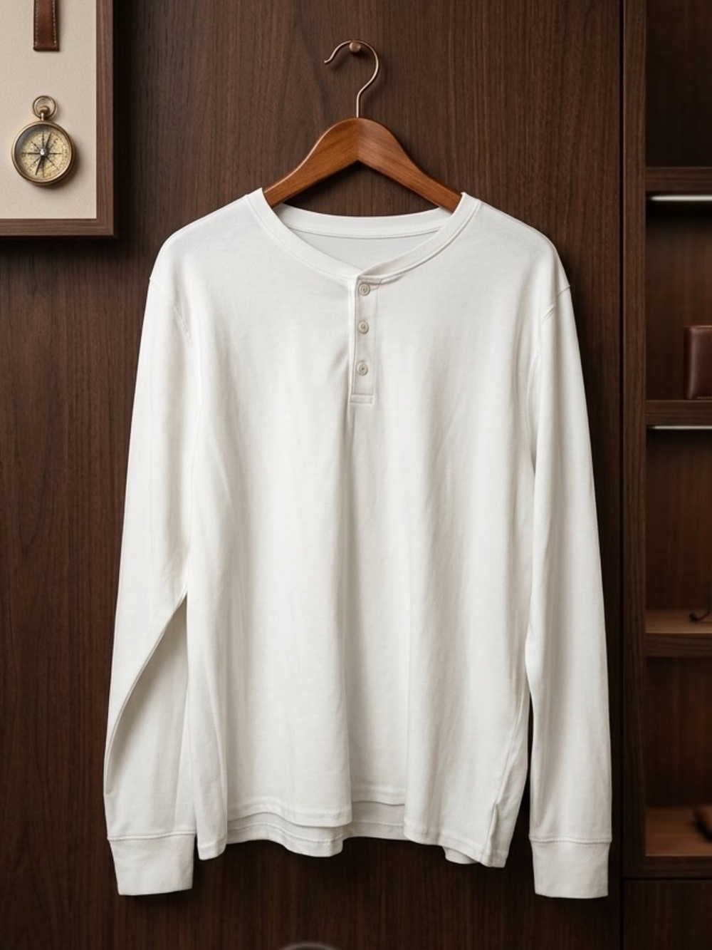 Goodfellow & Co Long-Sleeve Henley Shirt